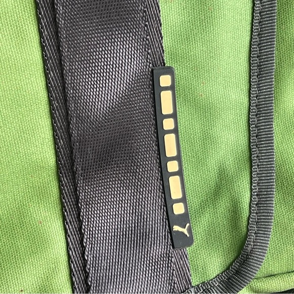 Puma Green Messenger Large Bag with Black and Yellow Accents - Picture 5 of 17